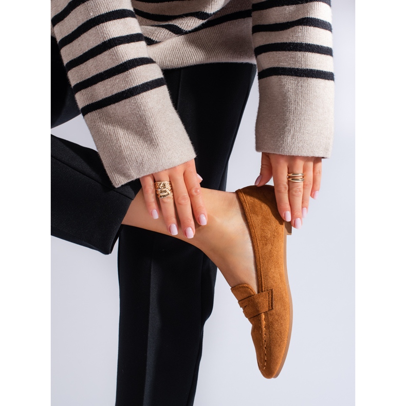 Pohodlný dámský velbloud Shelovet semiš lords hnědý 1