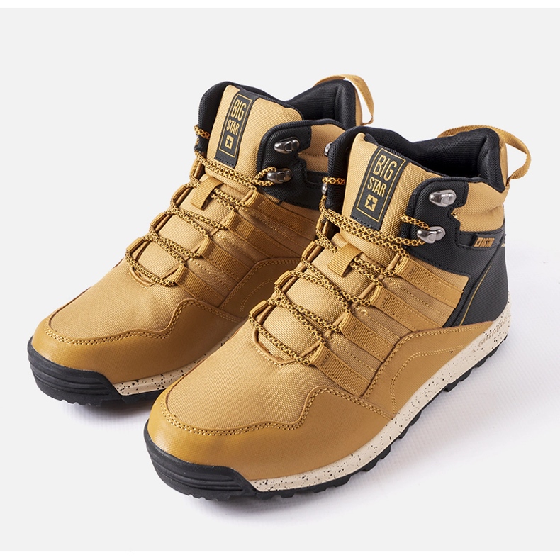 Béžové zateplené holínky Big Star MM274373 béžový 1