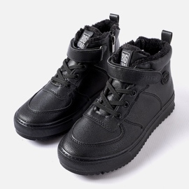 Černé zateplené holínky Big Star GG274040 černý 1