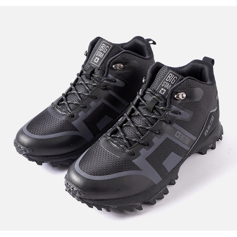 Černé zateplené holínky Big Star KK174374 černá 1