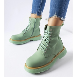 Inna Zelené klasické kozačky Benvenuto zelená 1 Inna Zelené klasické kozačky Benvenuto zelená 1