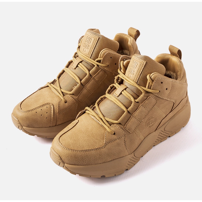 Karamelové pánské tenisky Big Star KK174248 béžový 1