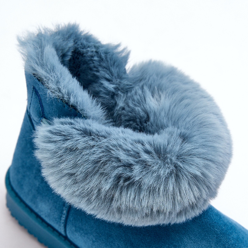 PS1 Zateplené dámské sněhule s ozdobou, modrý Siriol 2