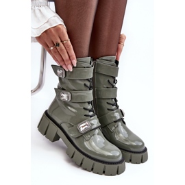 Dámské pracovní boty Patent Green S.Barski MR870-61 zelený 1
