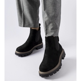 Černé zateplené holínky Big Star MM274372 černá 1