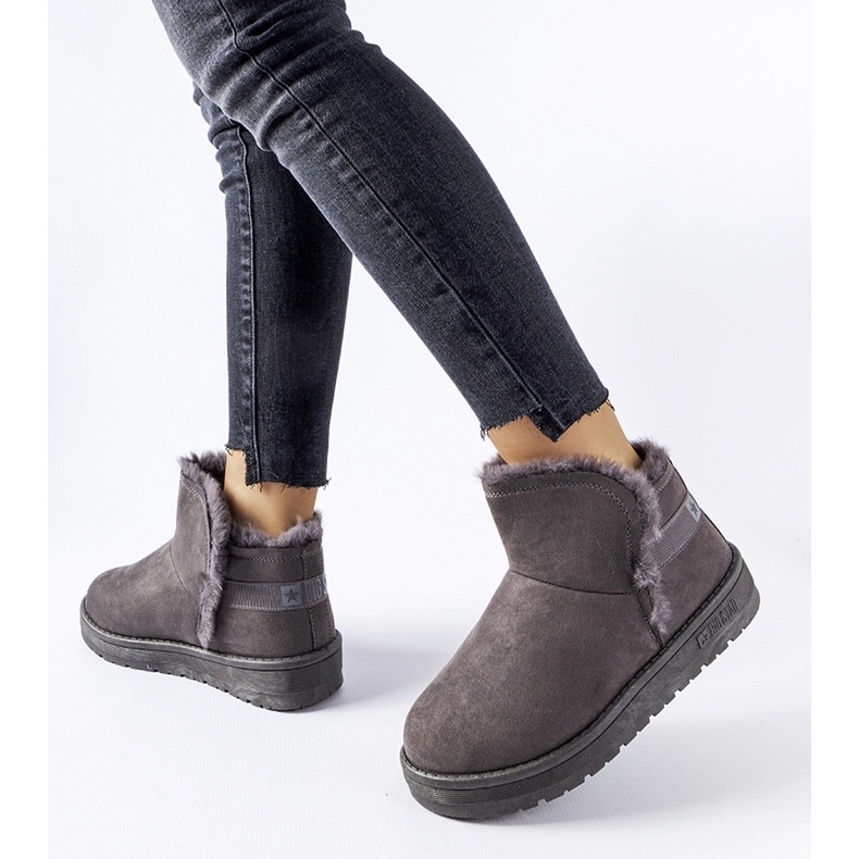 Šedé sněhule Big Star KK274623 šedá 1 Šedé sněhule Big Star KK274623 šedá 1