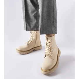 Klasické béžové kozačky Benvenuto béžový 1