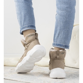 Béžové stylové sněhové boty Big Star pro ženy Marrero béžový 1