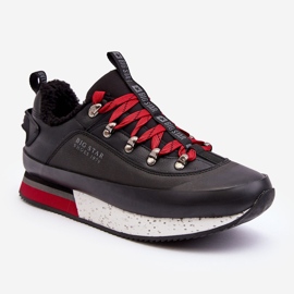 Pánské zateplené sportovní boty Black Big Star MM174111 černý 1