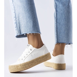 Lee Cooper LCW-23-31-1796L bílé espadrilky bílý 1