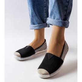 Černé textilní tenisky od Harlee černá 1