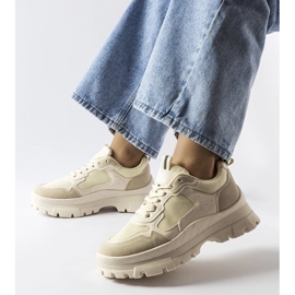 Béžové robustní tenisky od Mikeladze béžový 1