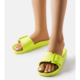 Zelené gumové jezdce s přezkou od Nelmu zelená 1