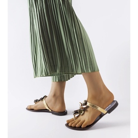 Zlaté elegantní žabky Zarattini zlatý 1 Zlaté elegantní žabky Zarattini zlatý 1