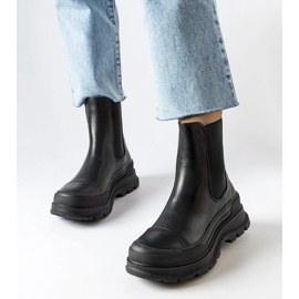 Černé boty na platformě od Bellucci černá 1