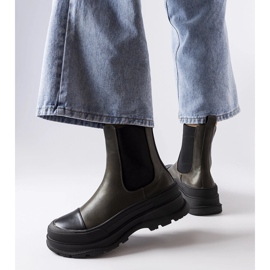 Zelené boty na platformě od Bellucci zelený 1