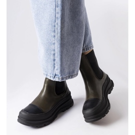 Zelené boty na platformě od Bellucci zelený 2