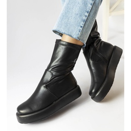 Černé boty na platformě Valpantena černá 1 Černé boty na platformě Valpantena černá 1