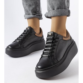 Černé boty LS5379 černá 1