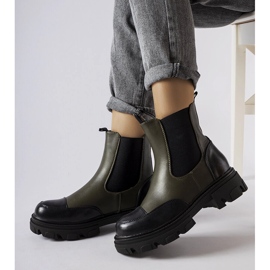 Inna Černozelené nazouváky od Albany zelený 1