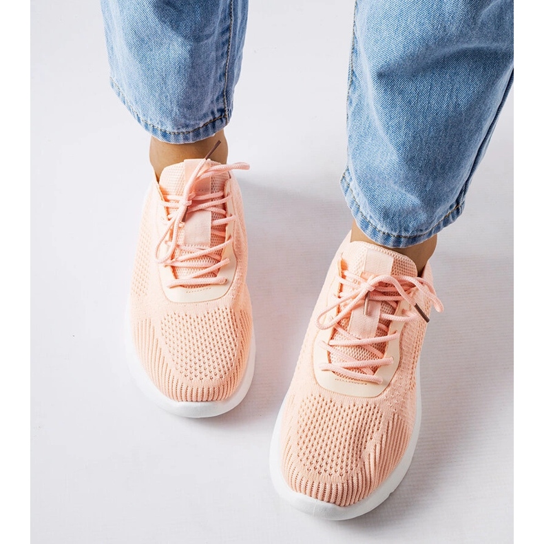 Oranžové a bílé tenisky od Nelson oranžový 1