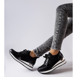 Inna Černé tenisky na klínku od Bellante černá 1