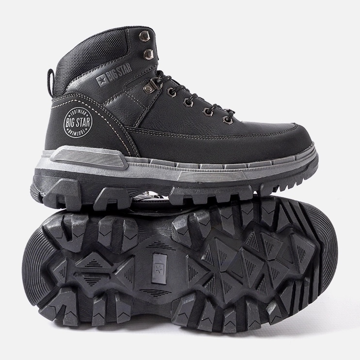 Černé pánské kozačky Big Star KK174120 Black černá 1 Černé pánské kozačky Big Star KK174120 Black černá 1