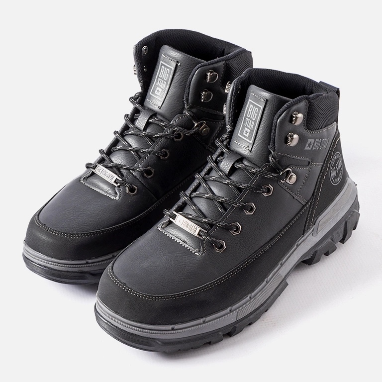 Černé pánské kozačky Big Star KK174120 Black černý 2