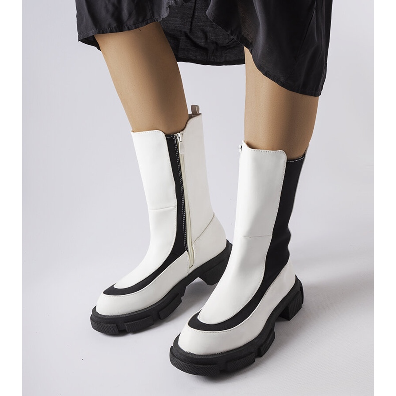 Bílé kotníkové boty Gontin bílý 1