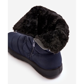 Dámské vysoké zateplené sněhule Navy Blue Luxina modrý 1