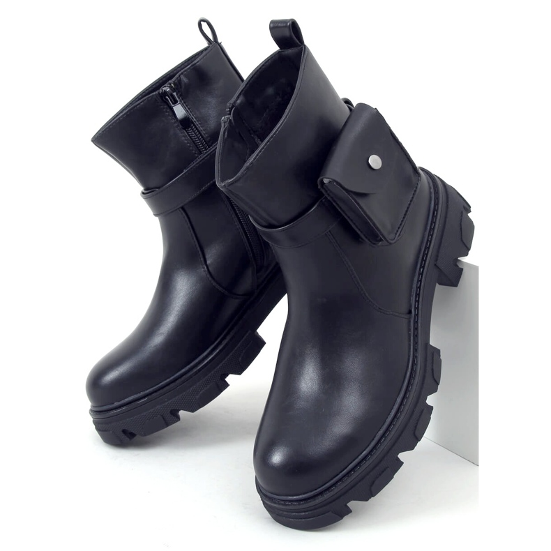 Martel Black kotníkové boty s odnímatelnou kapsou černý 1
