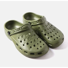 Pánské pěnové pantofle Slof zelené barvy zelená 1