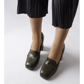 Tmavě zelené lodičky od Inès zelený 1