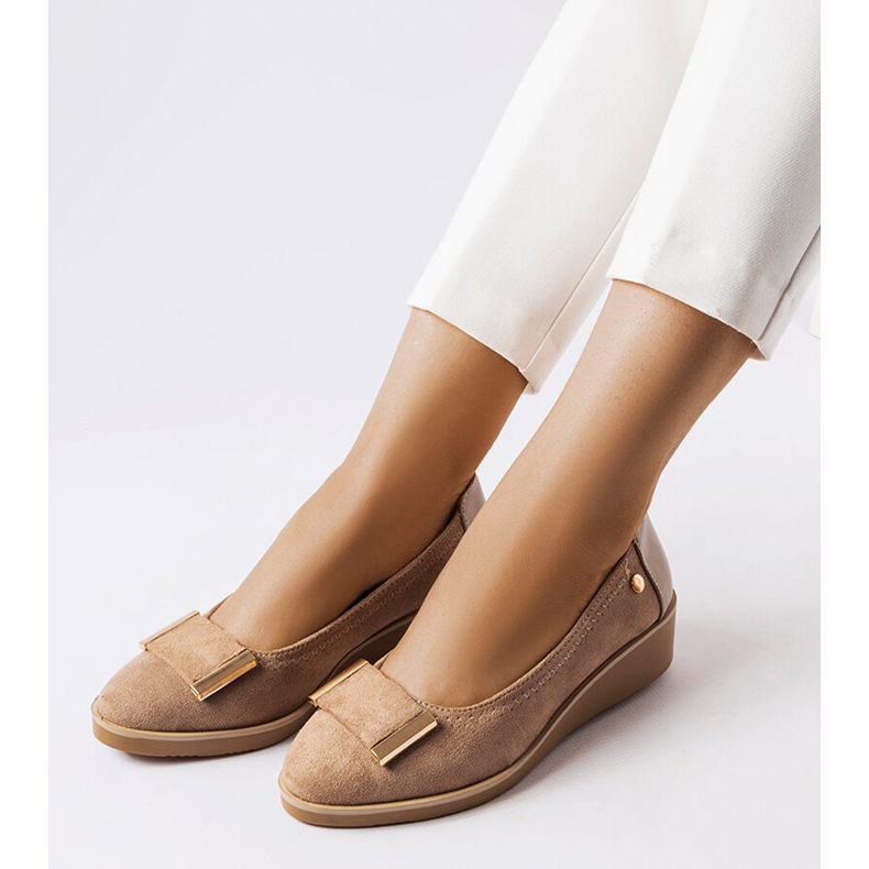 Inna Balerínky s koženou stélkou od Kajly černá 1