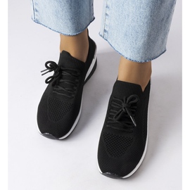 Inna Černé tenisky na klínku od Alberica černá 1 Inna Černé tenisky na klínku od Alberica černá 1