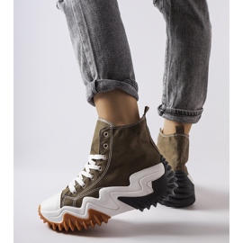 Zelené tenisky se silnou podrážkou od Toro zelená 1