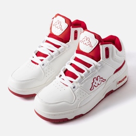 Bílé a červené unisex boty Kappa 243316 Jonscha bílý 1