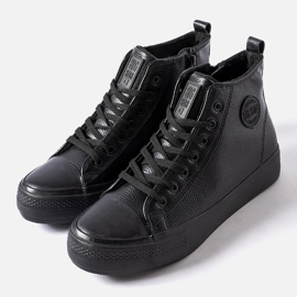 Černé zateplené tenisky Big Star MM174065 906 černý 1