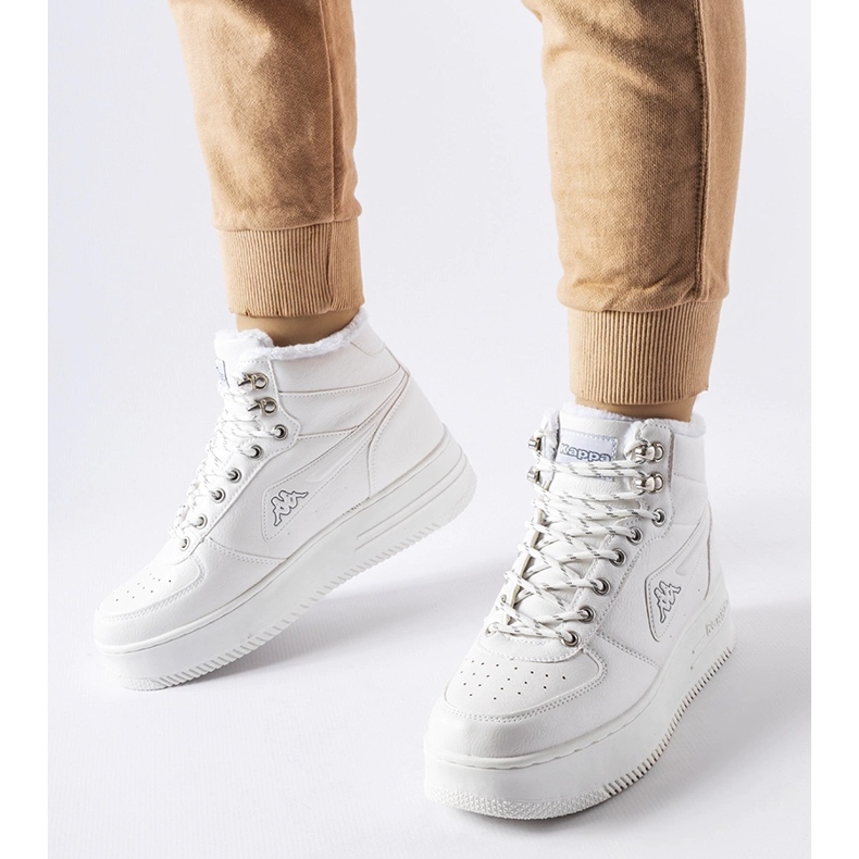 Bílé zateplené boty Kappa 243047 Fallou bílý 1