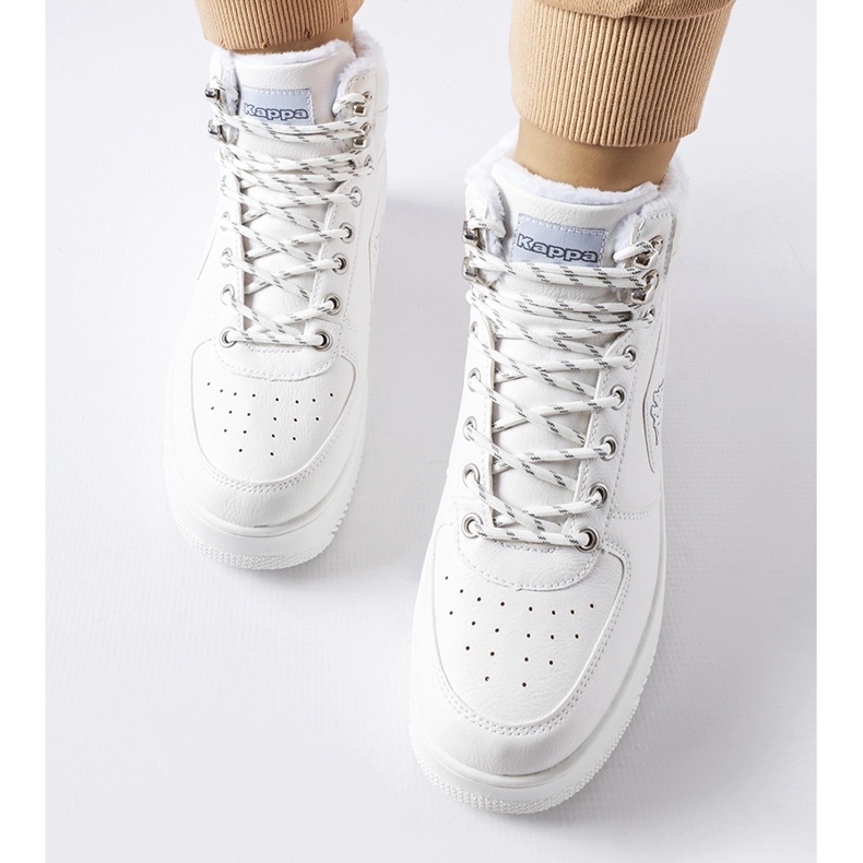 Bílé zateplené boty Kappa 243047 Fallou bílý 2