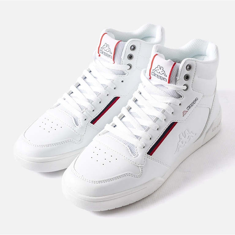 Kappa Bílé vysoké pánské tenisky 242764 Mangan bílý 1