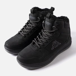 Černé zateplené sportovní boty Kappa 243046 Fur černá 1