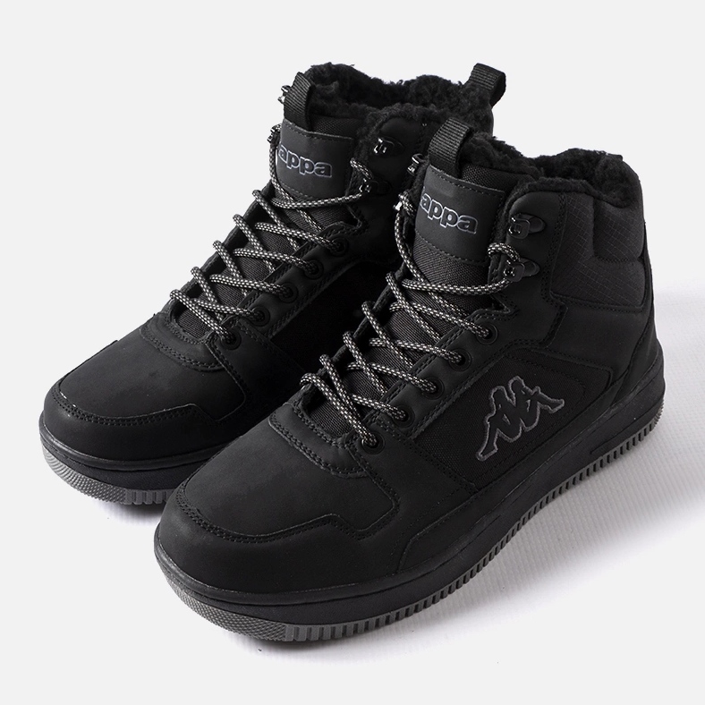 Černé zateplené sportovní boty Kappa 243046 Fur černá 1