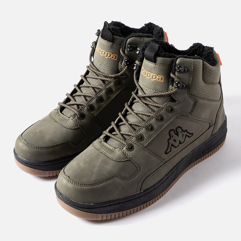 Zelené zateplené boty Kappa 243046 Fur zelená 1