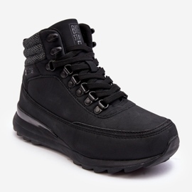 Trapper Šněrovací trekingové boty Black Big Star MM274677 černý 1