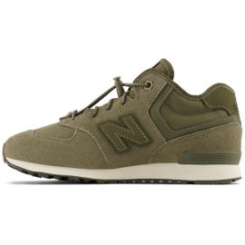 Zateplené boty New Balance W JrGV574HG1 zelený 1