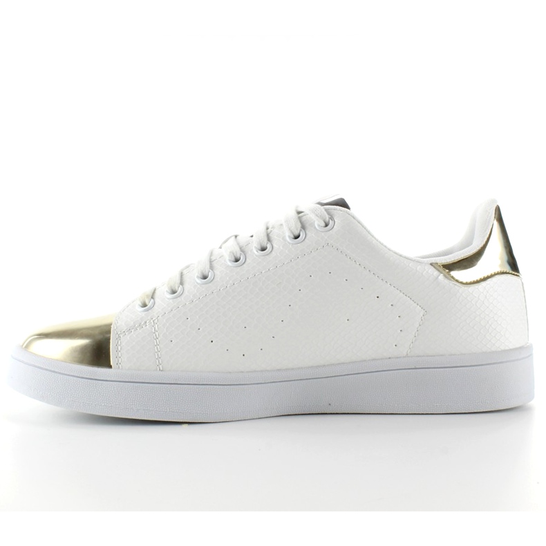 Tenisky s kovovou špičkou YP-01 Gold bílý žlutá 1 Tenisky s kovovou špičkou YP-01 Gold bílý žlutá 1