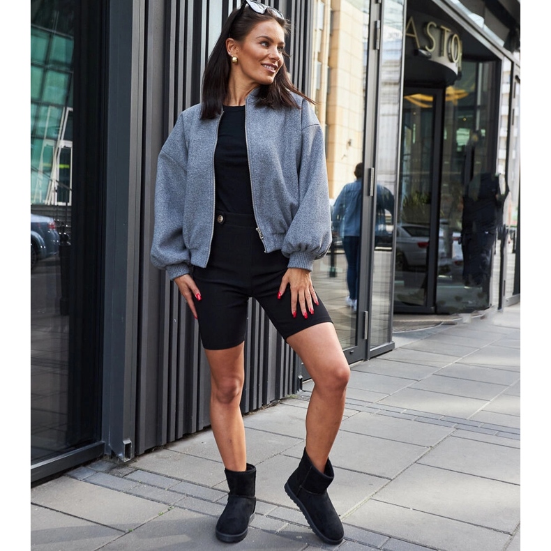 Černé zateplené sněhule Custonaci černá 1