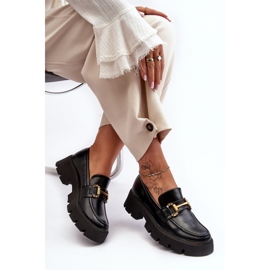 Dámské mokasíny s ozdobou černá Peuria černý 2