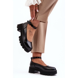 WS1 Dámské boty na nízkém podpatku s přezkou, černé značky Owena černá 2 WS1 Dámské boty na nízkém podpatku s přezkou, černé značky Owena černá 2